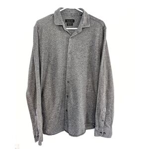 Massimo Dutti Men's Polka Dot Button Down Shirt - Size XL